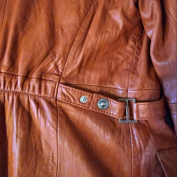 ADLER COLLECTION WOMEN LEATHER COAT XL SIZE $100 - Picture 5 of 7